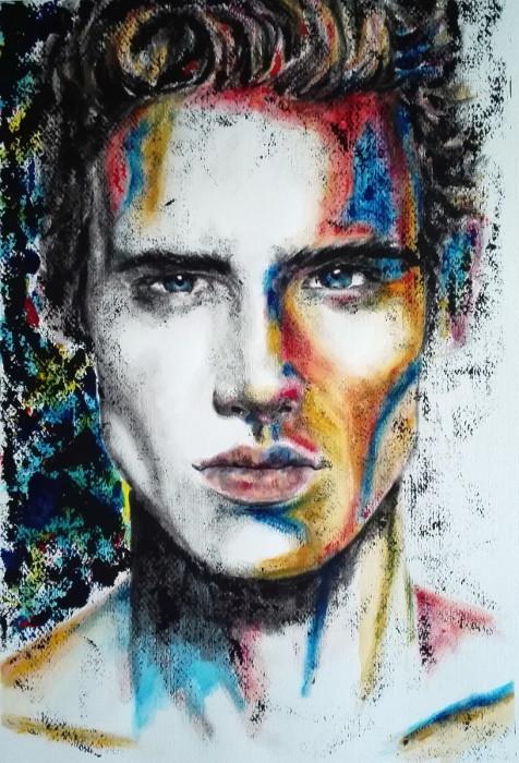 Acquarello e acrilico su carta, 31 cm x 46 cm