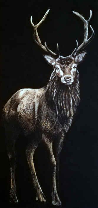 Olio su tela, 60 cm x 120 cm. Collezione animali endemici della Sardegna.