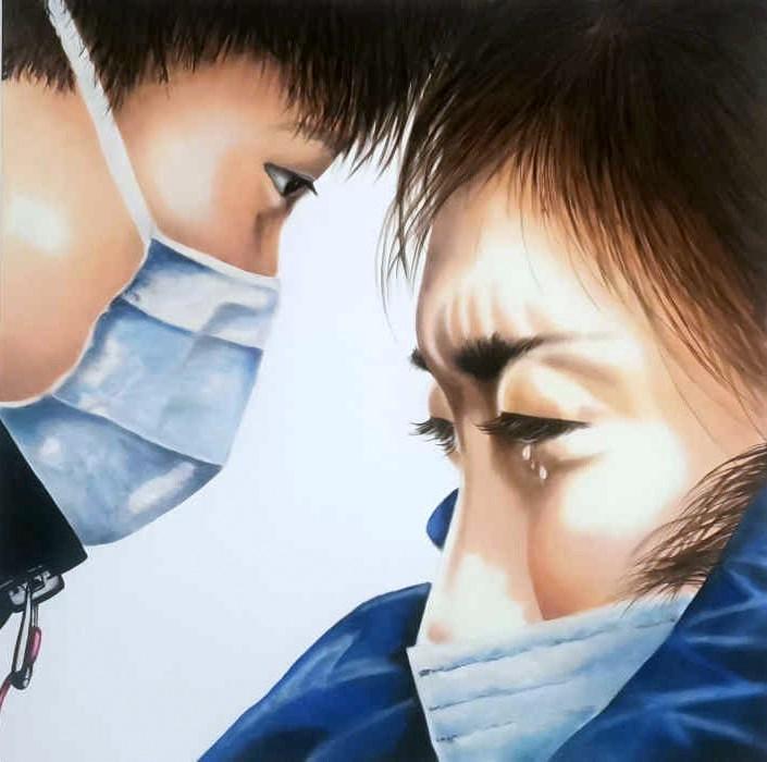 Olio su tela, 100 cm x 100 cm