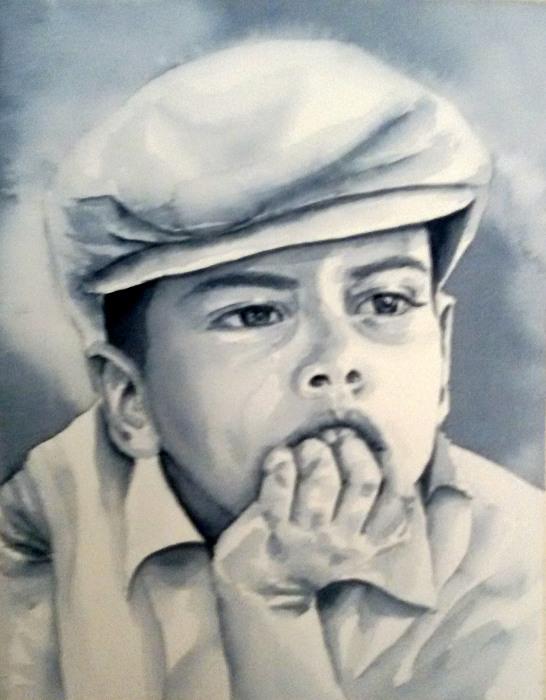 Acquarello su carta, 31 cm x 46 cm. Collezione privata