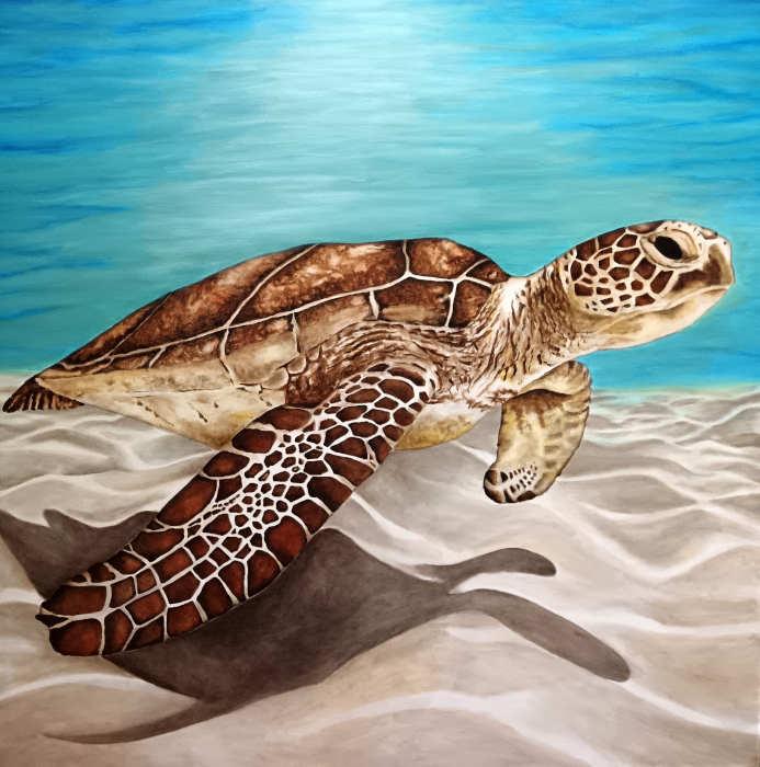 Oil on canvas, 100 cm x 100 cm